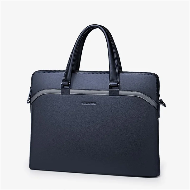 Top in vera pelle di vacchetta Business Men valigetta borsa di lusso da uomo borsa per documenti per Laptop borsa a tracolla da uomo di moda