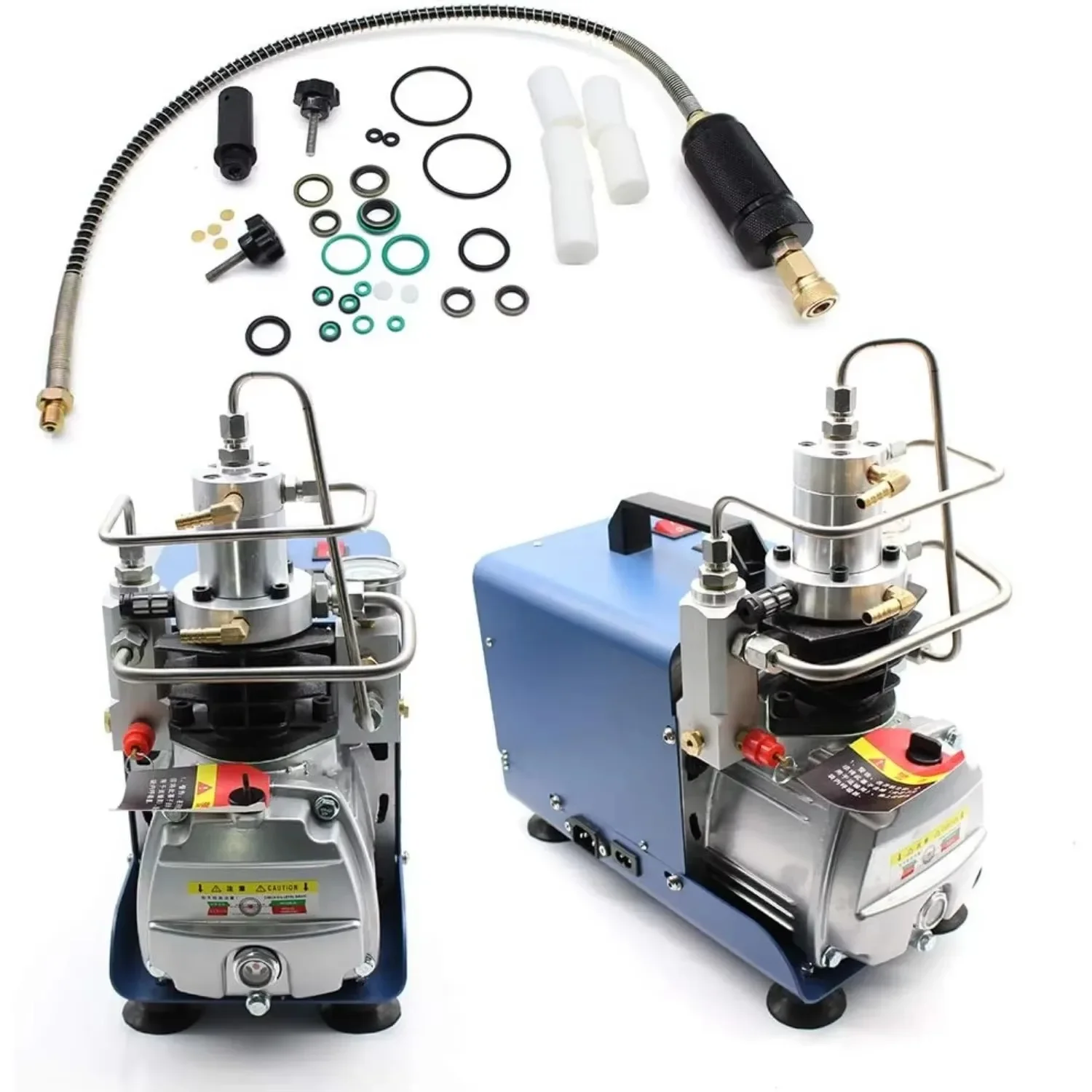 110V 30MPA Electric Air Compressor Pump, 110V 300Bar 4500PSI High Pressure Two-stage Compression Separator