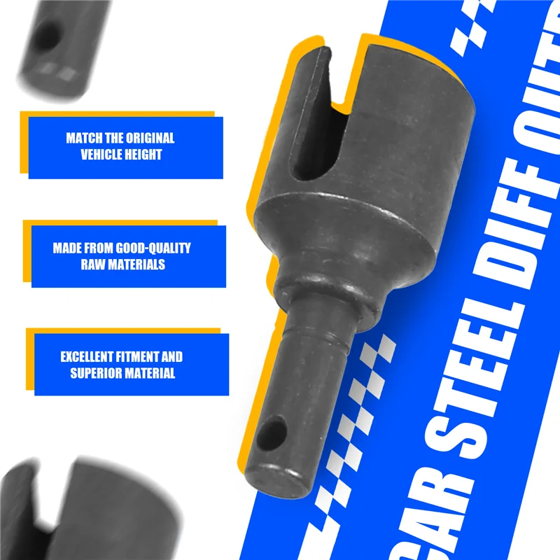 DELAM-2Pcs Steel Diff Outdrive Differential Output Cup For 1/8 ARRMA KRATON Typhon Talion SENTON Outcast Notorious Upgrades