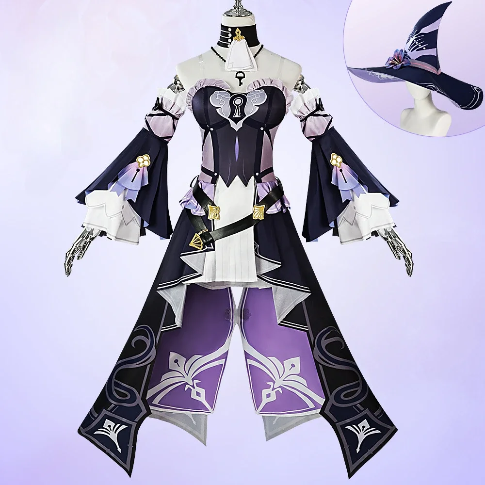 КосплейHonkai Star Rail Косплей Костюм Герта Косплей Сексуальное Платье Униформа Шляпа Ведьмы Униформа Лолиты Хэллоуин Вечеринка Аниме Костюм