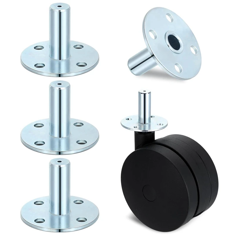 ABAE-4 Uds. Enchufes de rueda de ala ancha para sombrero de copa, enchufes para vástago de rueda 7/16, insertos de funda de rueda de Metal