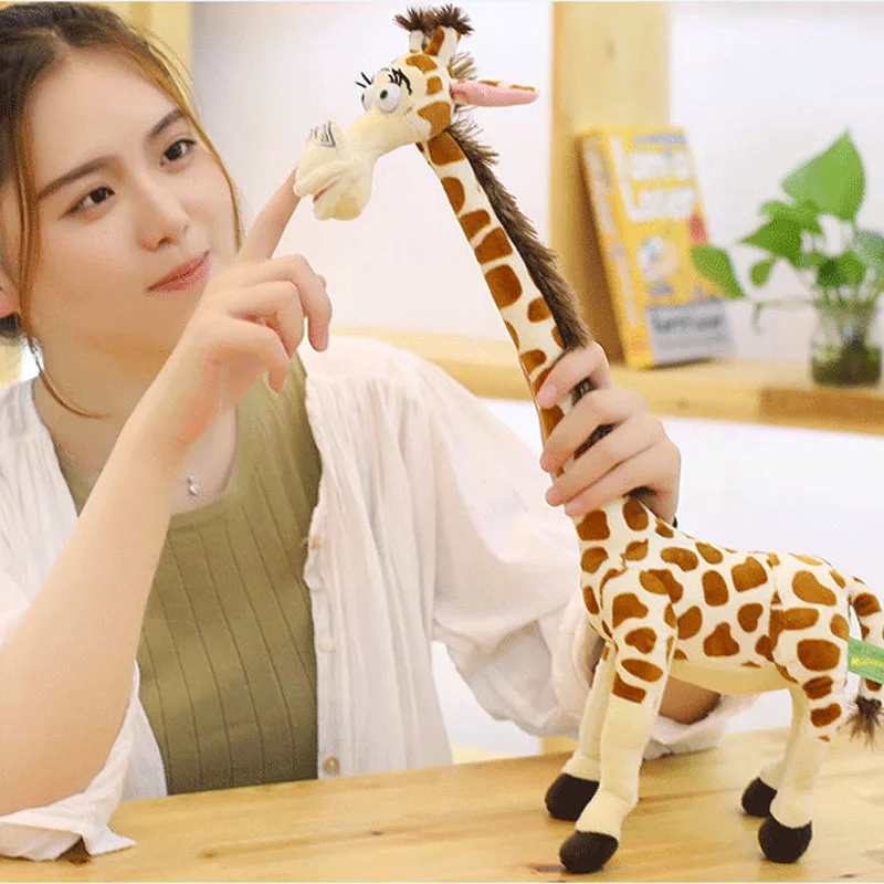 Neu ankommen 40/55/75/100cm Simulation Giraffe Real Life Plüschtiere niedlichen Stofftier Puppen Geburtstag Freund Schlafzimmer