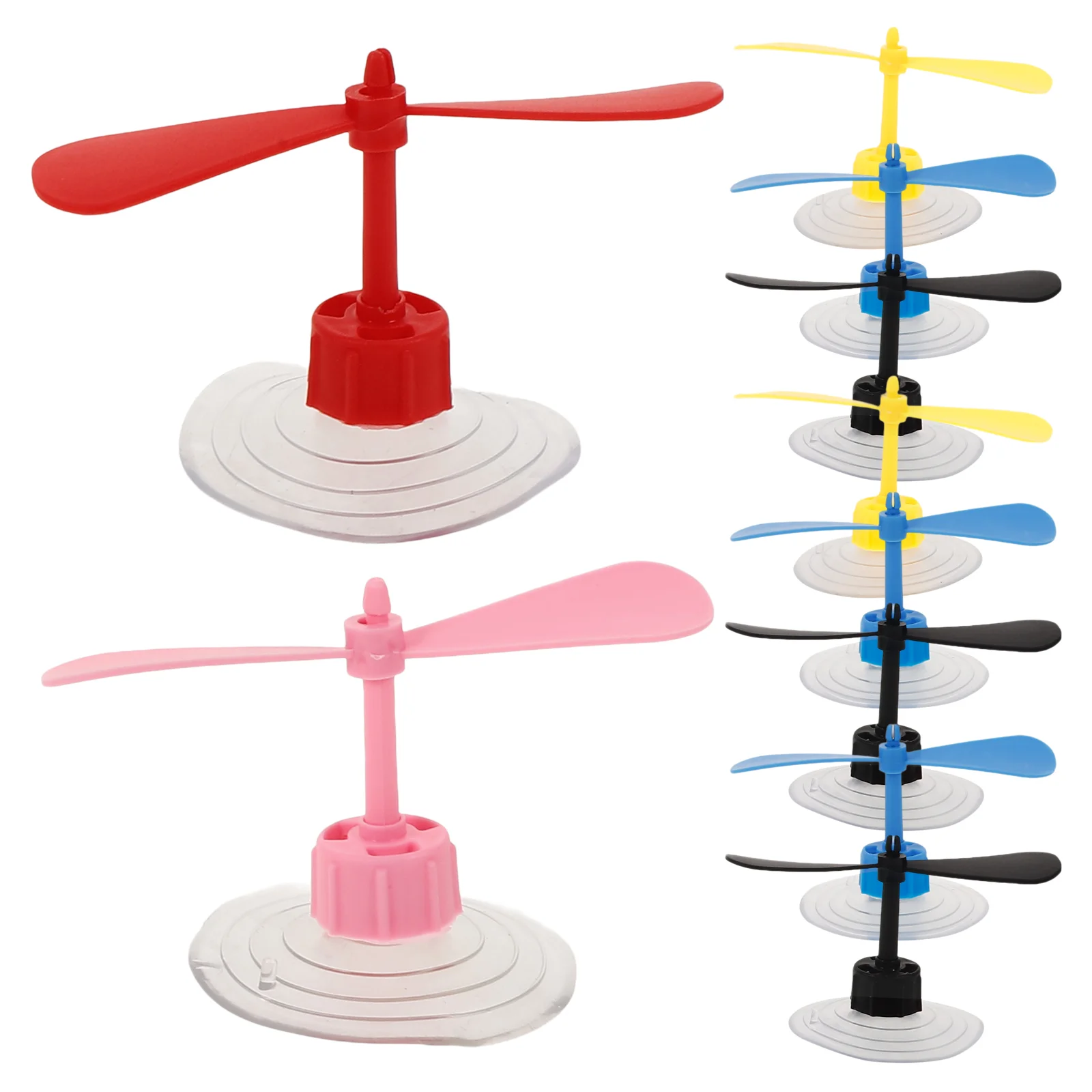 

10 Pcs Mini Windmill Decor Lovely Helicopter Motorcycle Dragonfly Decoration