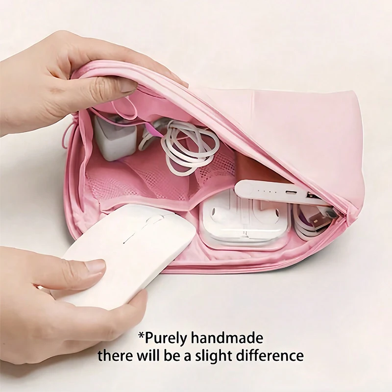 Mode Tragbare Reise Lagerung Tasche Wasserdichte Make-Up Kit Mobile Tasche Multi-Funktion Digitale Geräte Gadget Daten Kabel Organizer – Detail 12