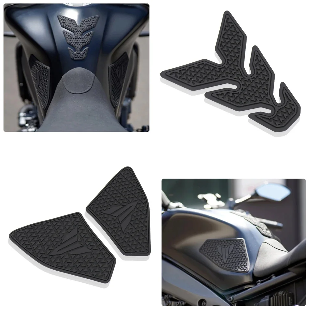 ヤマハ MT-09 MT09 SP 2021 2022 2023 新型バイク用 滑り止め サイド 燃料タンク ステッカー 防水パッド ゴム MT 09 SP