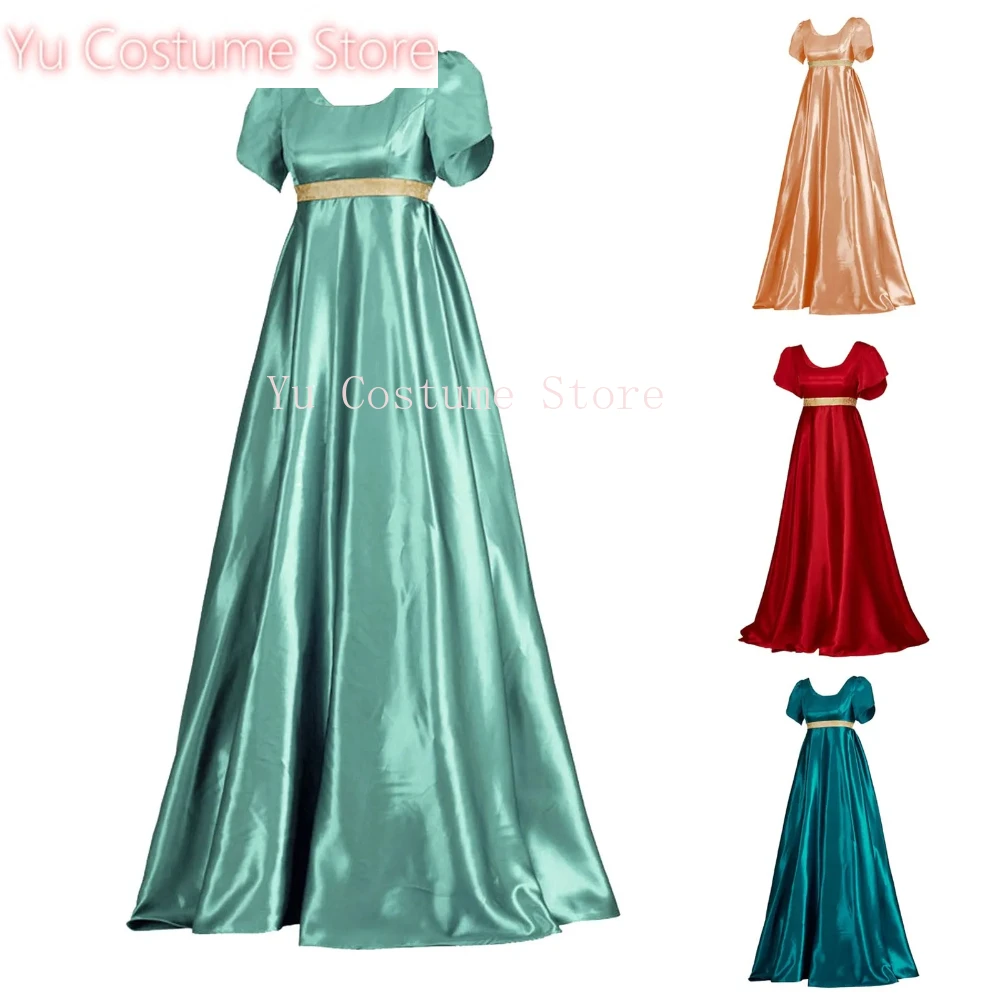 

Medieval Dress Satin Vintage Renaissance Victorian Ball Gown Elegant High Waist Princess Dresses For Women Gothic Maxi Dress2025