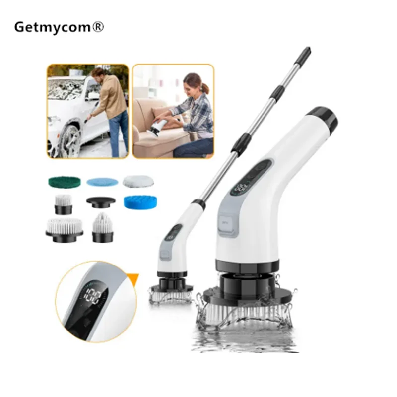 

Electric Cleaning Brush Cordless Handheld Shower Scrubber Spin Cleaner Multifunctional Cleaner with 7PCS Heads Bathroom Kitchen