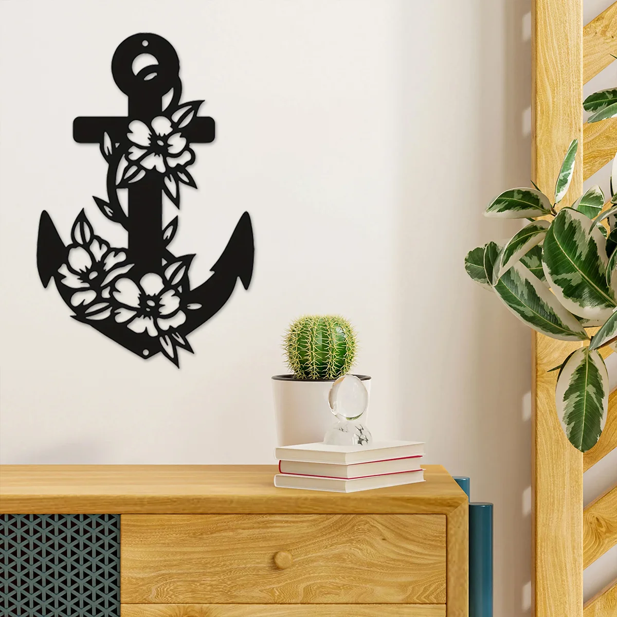 Anchor Wall Decor Metal Wall Decor Halloween Decor,Wall Sculpture Hanging House Decoration Sign Decoration Farmhouse Beachside