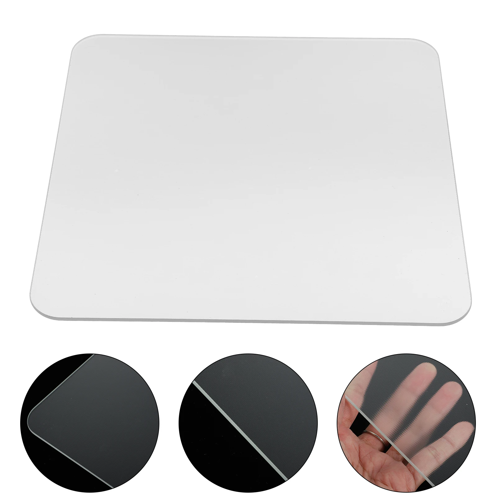 

Glass Mouse Pad Pads Clesr Clear Heating Gaming Padded Computer Office Mat Desk