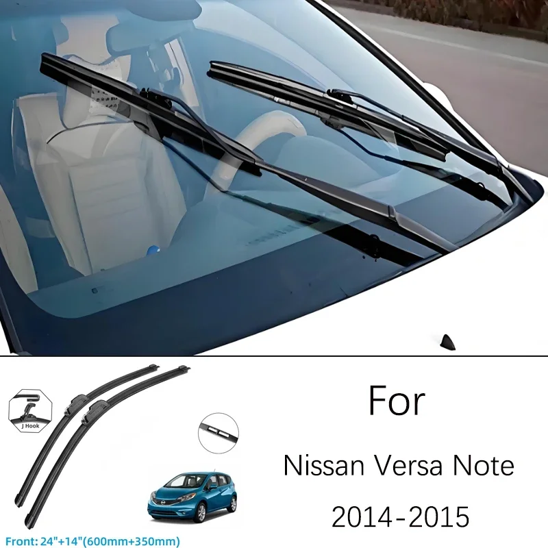 

For Nissan Versa Note 2014-2015 2014 2015 24 14 Inch Front Wiper Blades Windshield Windscreen Window Accessories