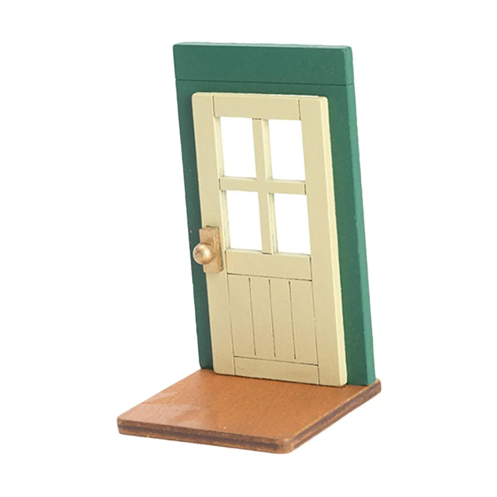 Porte Miniature pour garçons et filles, scène de vie non peinte, fournitures de décoration Micro