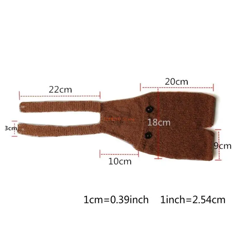 U50F الرضع الدب الأذن قبعة زي التصوير الدعائم متماسكة رومبير الوليد دش هدية