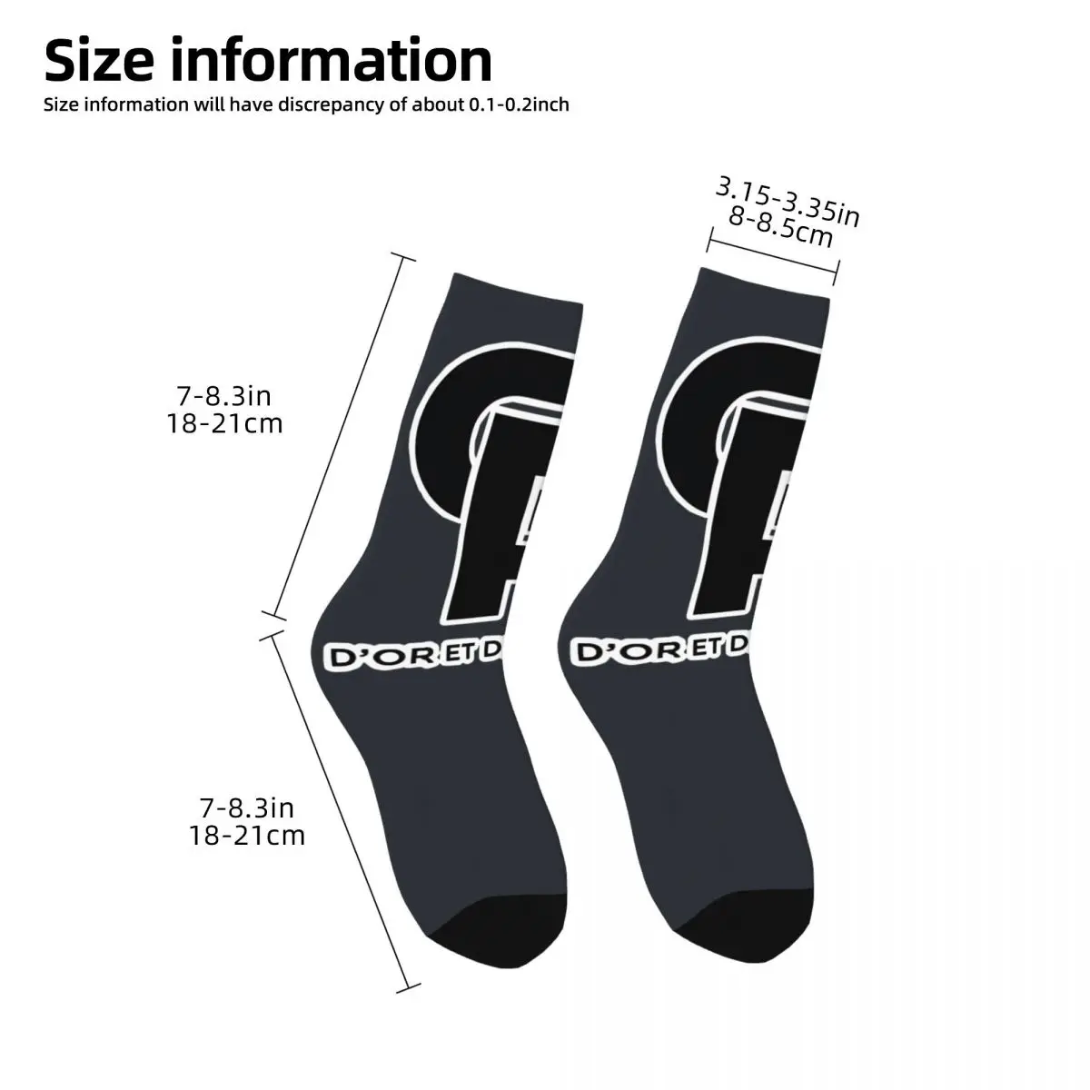 Funny Crazy compression Gold And Platinum Sock for Men Hip Hop Vintage JUL Happy Quality Pattern Printed Boys Crew Sock