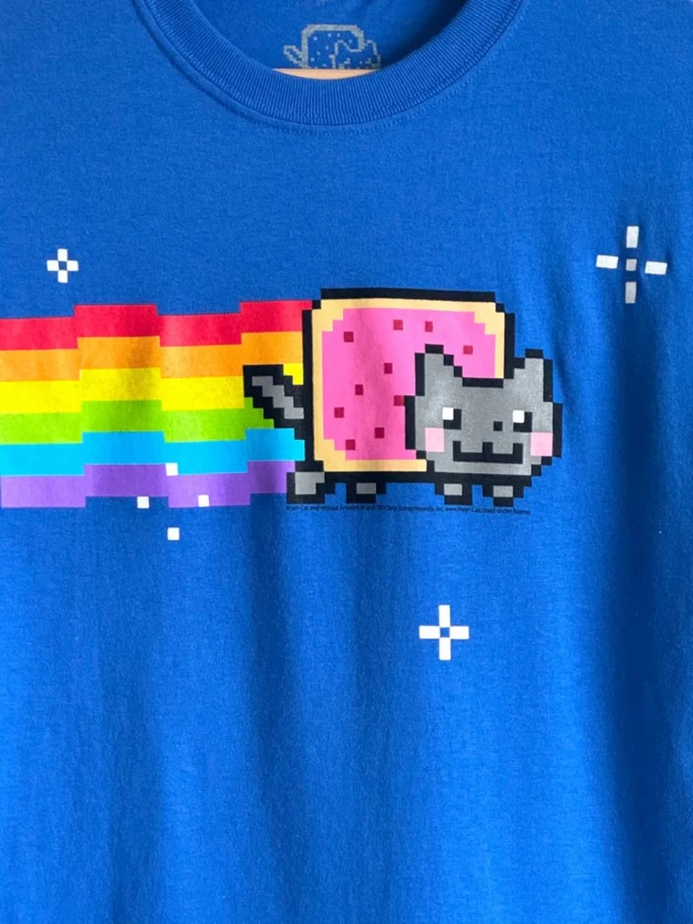 Nyan Cat Funny Pattern Print T-Shirt Summer Fashion Casual