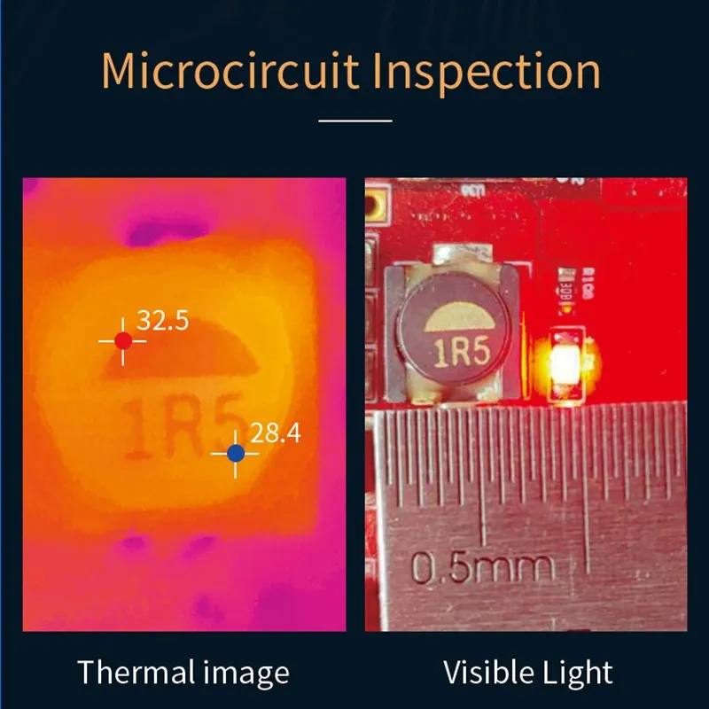 InfiRay Thermal Imaging Camera for Phone T2S Plus T2L Floor Heating HVAC Electric Power PCB Circuit P2 Infrared Thermal Imager