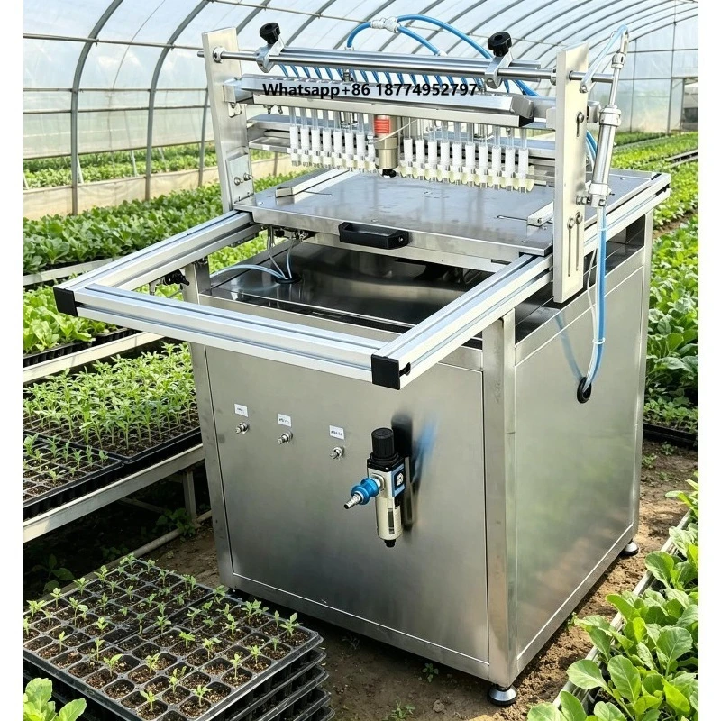 Hot Sale Vegetable and Flowers Seeds Tray Planter Seeding Machine Nursery Tray Seeder Machine
