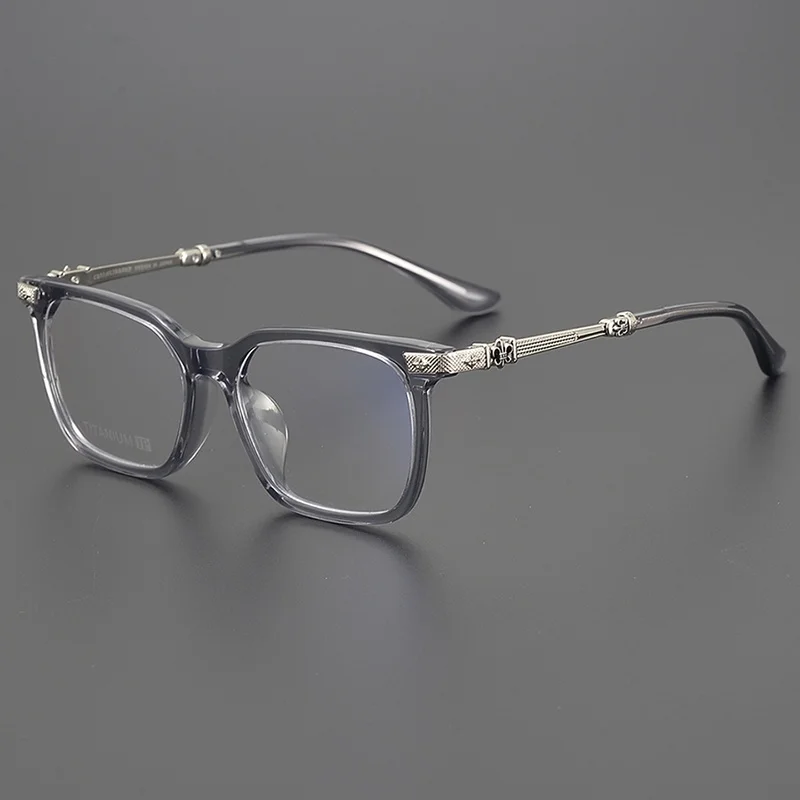 

Новинка 2025, мужские классические ретро ацетатные титановые очки для близорукости, очки по рецепту, женские модные оптические очки для чтения в компьютере, оправа