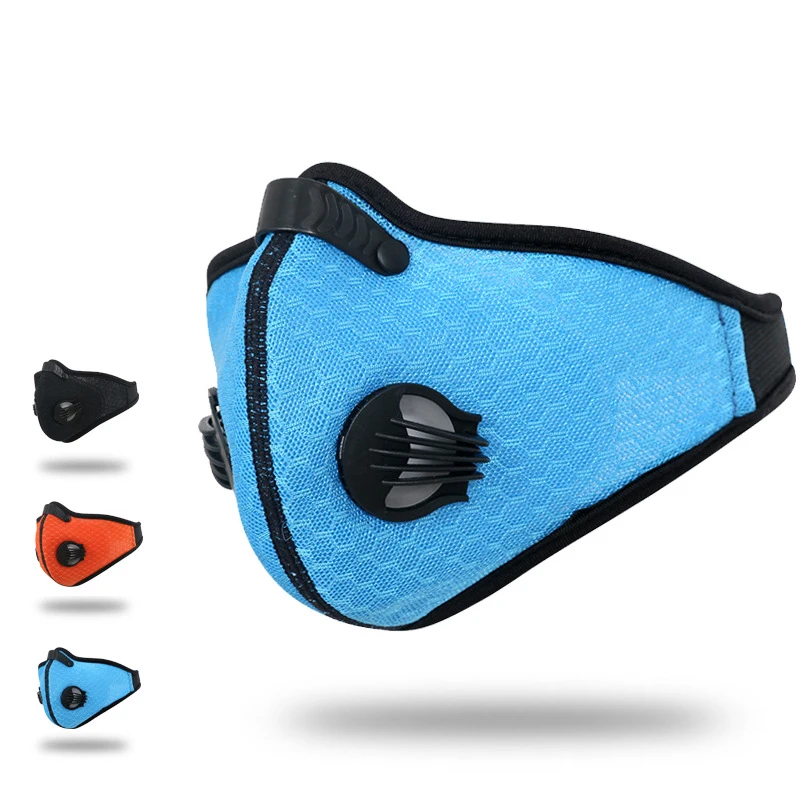 Sports Windproof Dustproof Filters Outdoor Riding Anti Fog Activated Carbon Face Cover Anti-Pollution Breathable Masks Equipment