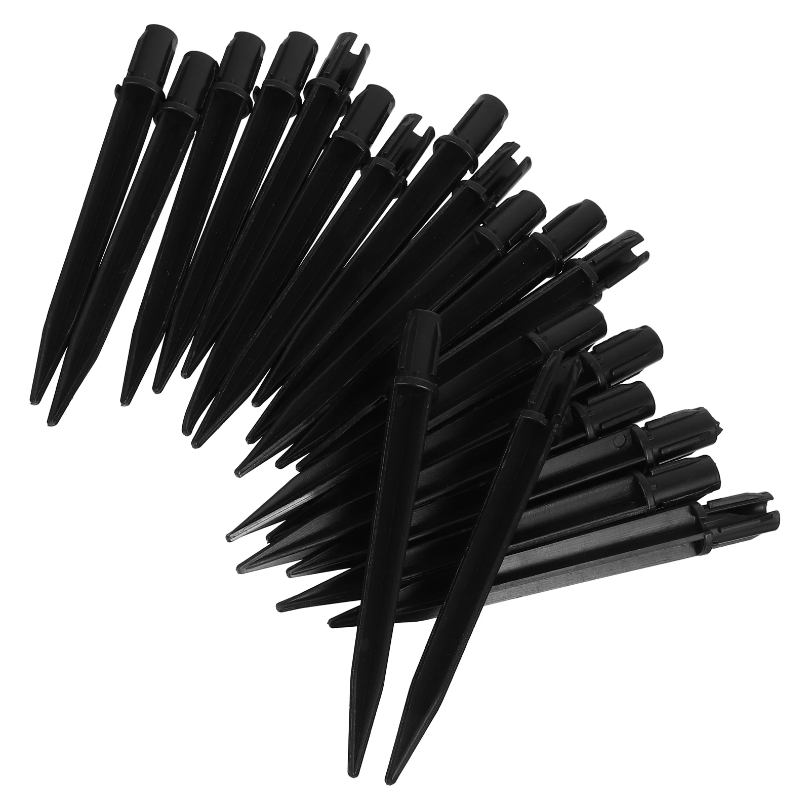 

20 Pcs Lawn Lamp Ground Spikes Solar Light Stakes ABS Pathway Yard Garden Decorative Pegs Plastic Landscape Lighting Fixtures