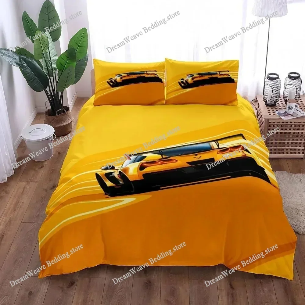 3D Print Renaissance Car Duvet Cover Set King Queen Double Full Twin Single Size Fashion Bedding Set Home TextileextileFQH