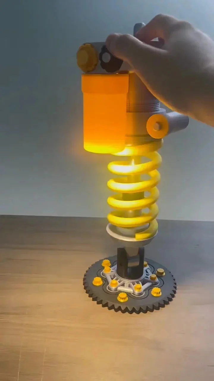 Industrial Suspension Shock Absorber Dimmable LED Desk Lamp Adjustable Metal Mechanical Table Lamp For Home Office Study