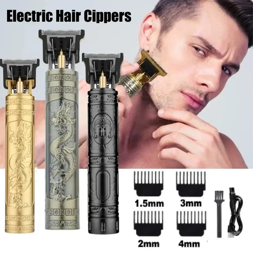 

2024 Vintage T9 Electric Hair Cutting Machine Hair Clipper Professional Barber Men Shaver Rechargeable Hair Trimmer for Men