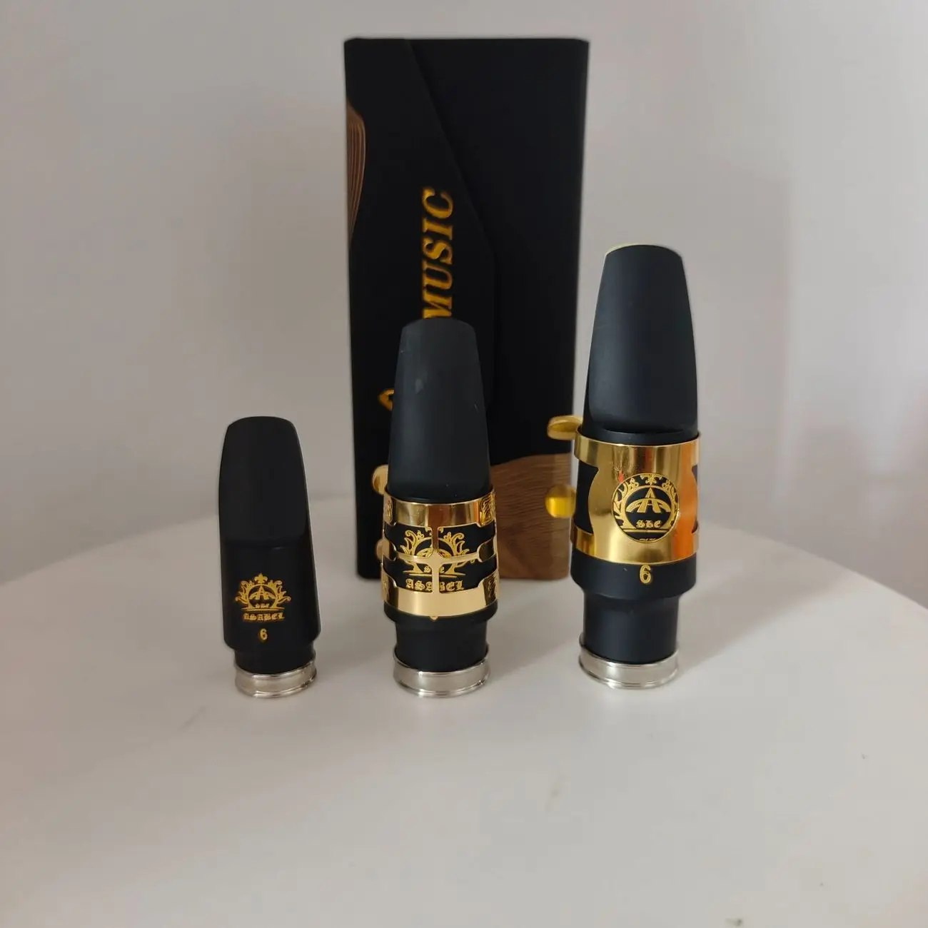 Asabel Taiwan Made Saxophone Mouthpiece for Alto Tenor Soprano with Enhanced Vibration