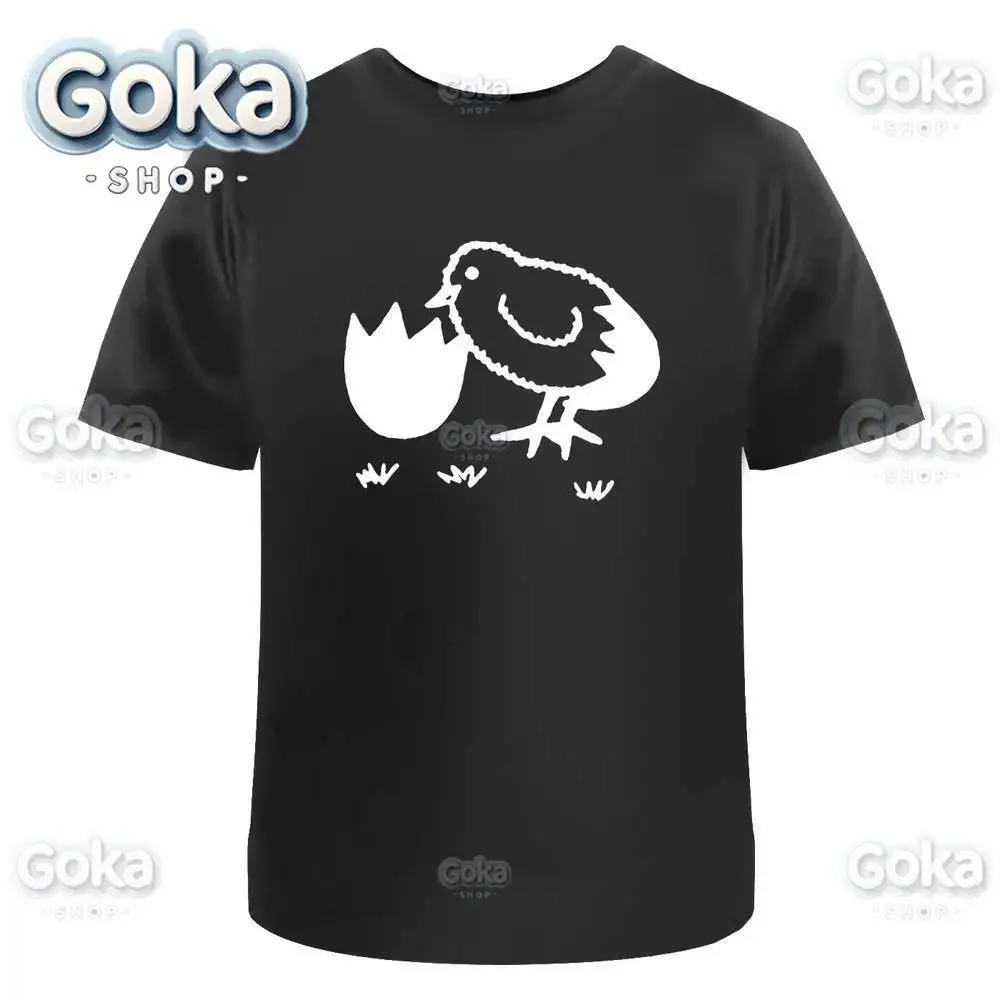 Hatching Chick Graphic T Shirts Mens Clothing New in Tops & Tees Cotton Women Printed T-shirt Y2K Clothes Cute Funny Tshirt