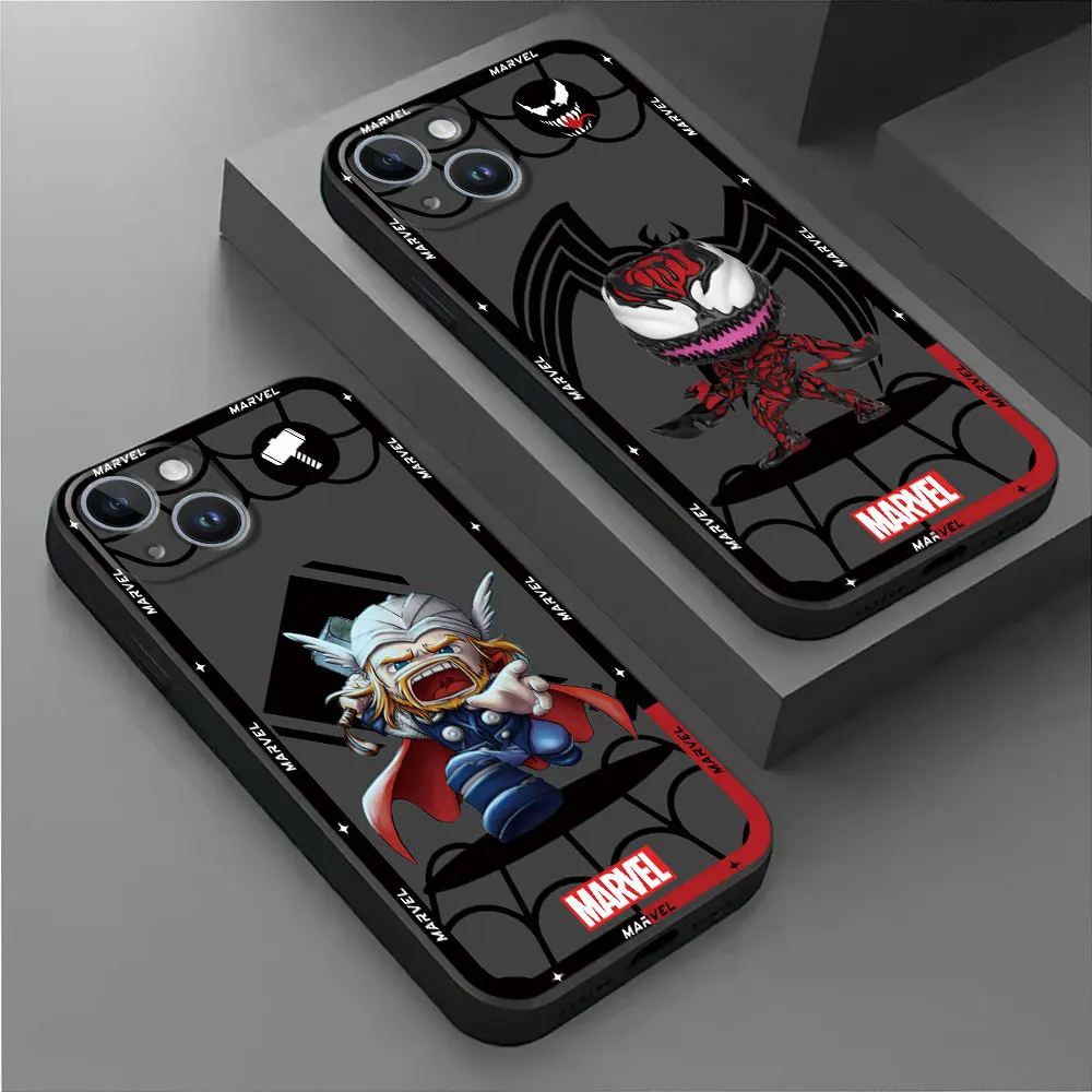 Marvel Spider Man etui na telefon Apple iPhone XS X 15 Pro Max 8 Plus 13 Pro 11 SE 14 XR 12 Mini 14 silikonowa osłona zderzaka