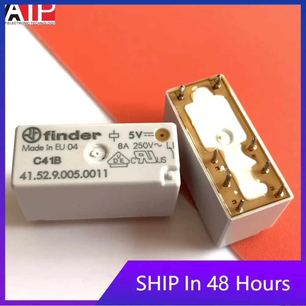 1PCS 41.52.9.005.0011 relay 5VDC relay two open two closed 8 feet genuine Original spot inventory