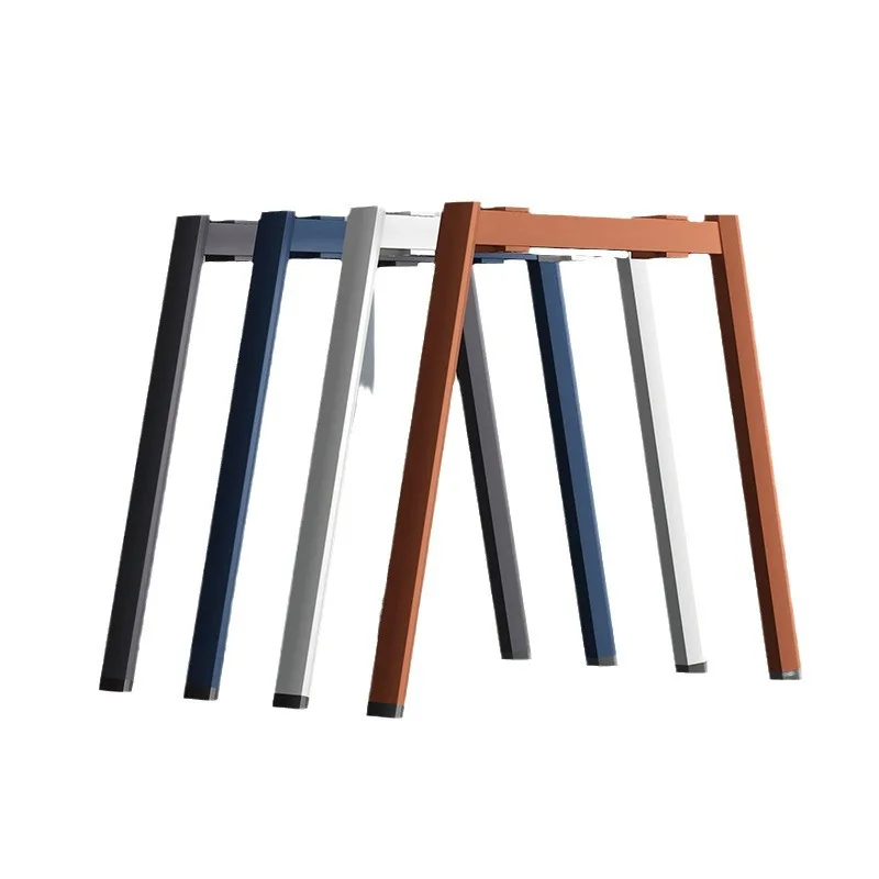 

Professional hardware home desk foot square table rack light luxury simple