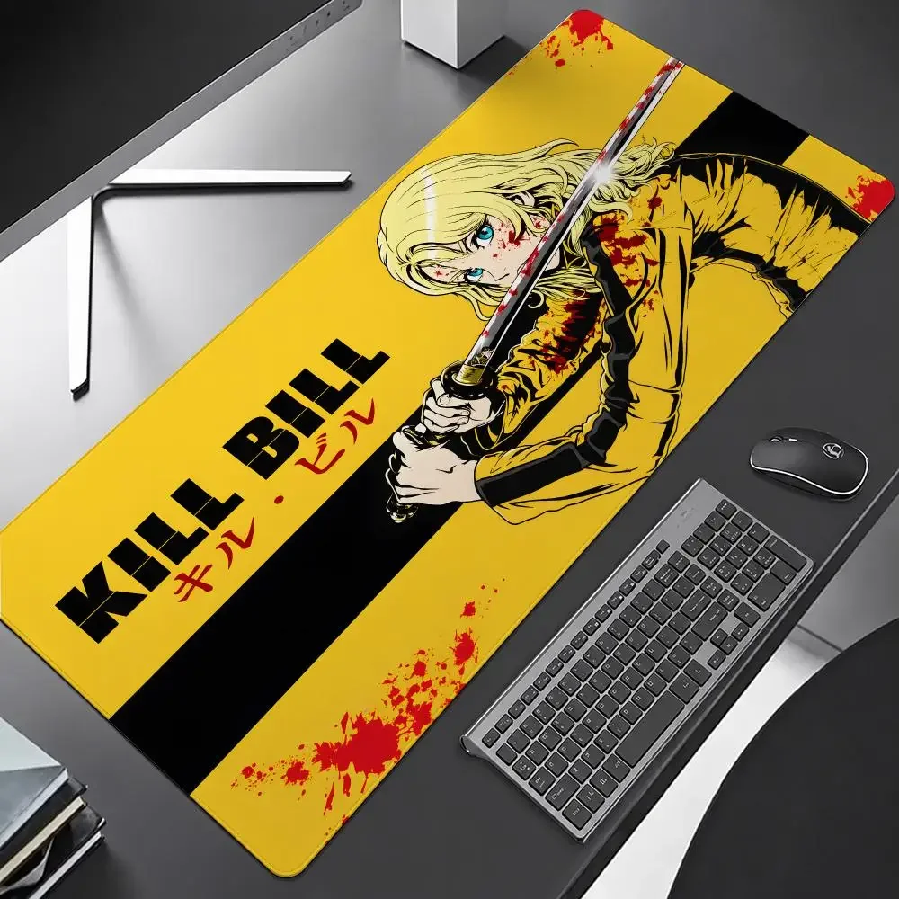 K-Kill Bill Mouse Pad Anti-Slip Rubber Base Extended Desk Mat For Gamers Office Computer Accessories