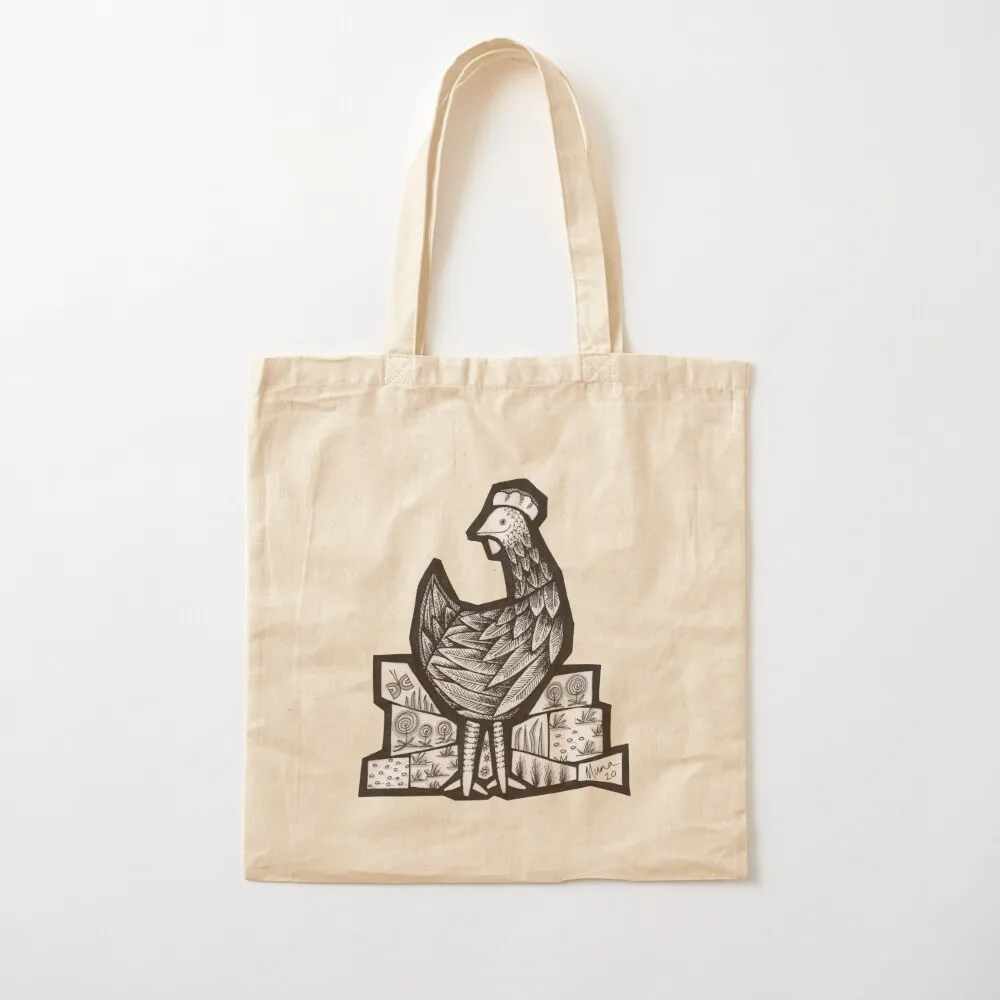 Happy Hen mosaic illustration Tote Bag Cloth bag the tote bag Women's bags