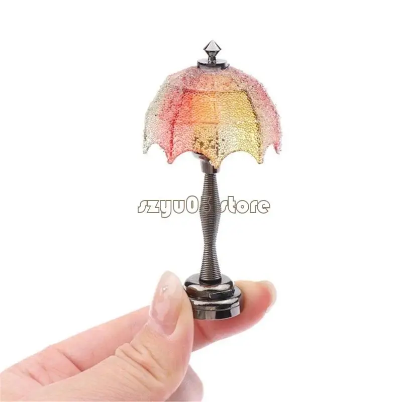 

4X7C Doll House Table Lamp Model Furniture Model Accessories Teenager Girls for 1:12 Dollhouses Living Room Decorations