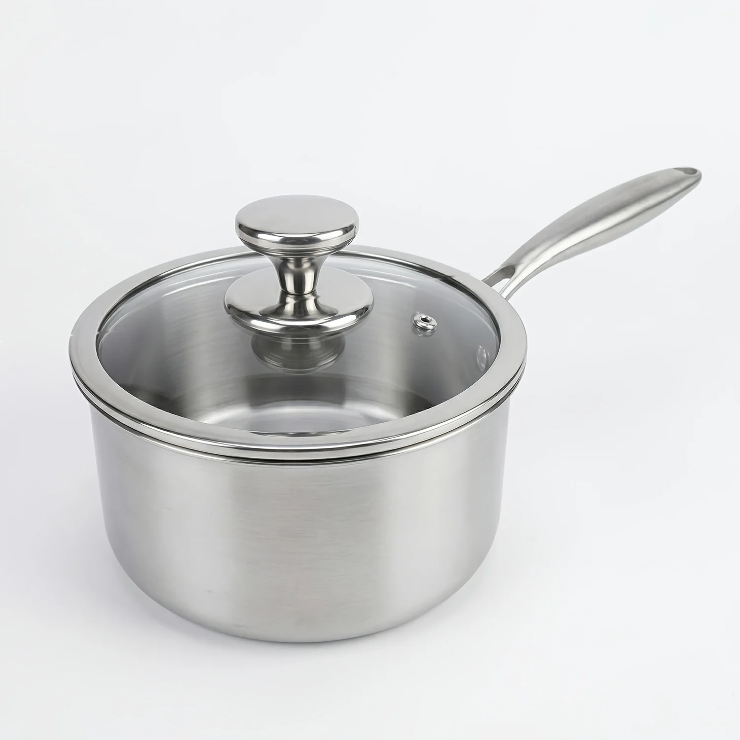 

304 (18/8) stainless steel thickened three-layer composite bottom soup pot, kitchen specific flat bottomed small soup pot