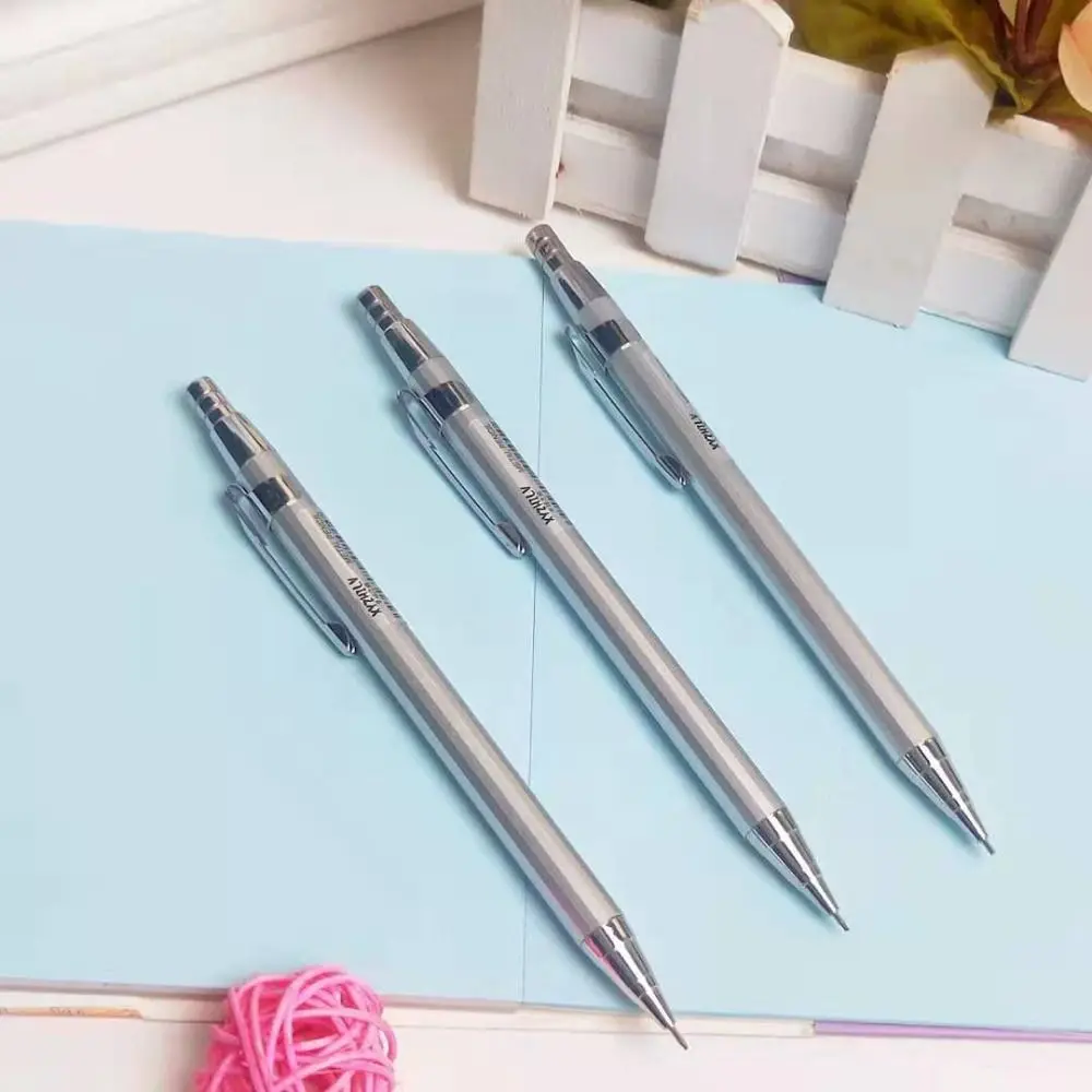 0.5/0.7MM Mechanical Pencil Metal Drawing Writing Tool Automatic Pencil Sketch Comics Design Movable Pencil