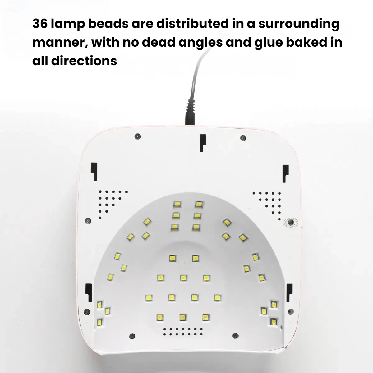 Lámpara LED para uñas M6, doble fuente de luz, alta potencia, secado rápido, con pantalla táctil inteligente, manicura DIY, arte de uñas, Gel para el hogar, curado de uñas