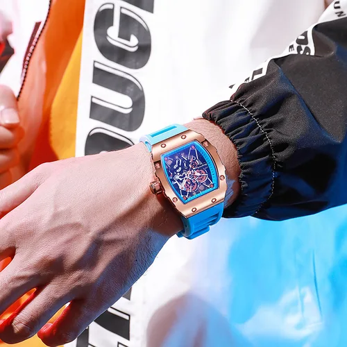 Nuevos relojes de lujo a la moda para hombre, reloj de cuarzo informal de gelatina de silicona grande para regalos, relojes de pulsera masculinos, producto en oferta