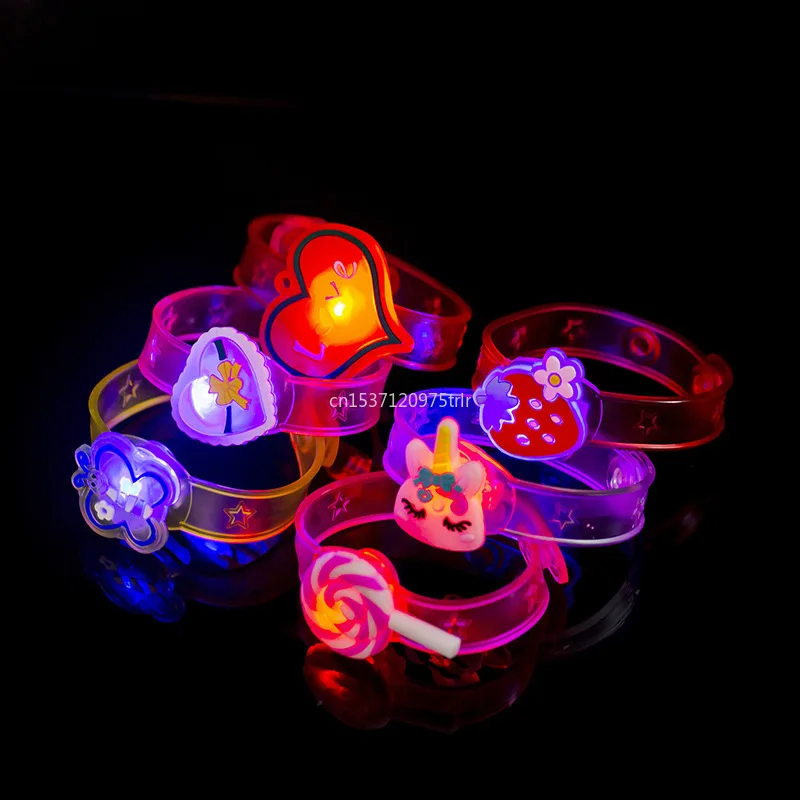 1PC Kids Birthday Party Supplies LED Cartoon Light Up Watch Toys Boys Girls Wedding Guest Souvenirs Christmas Party Gifts