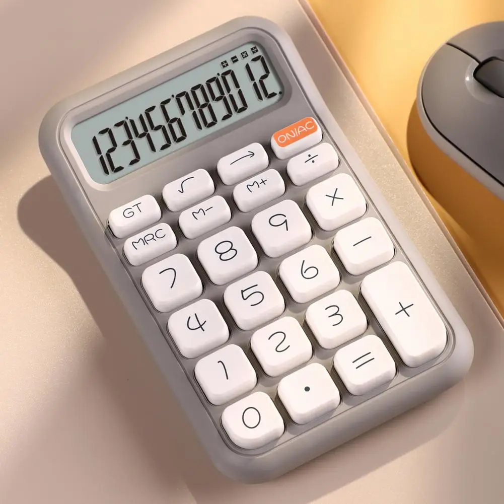 Kalkulator kompak Desktop tahan lama, kalkulator kompak dengan tampilan layar untuk penggunaan kantor sekolah rumah meningkatkan efisiensi akurasi Premium