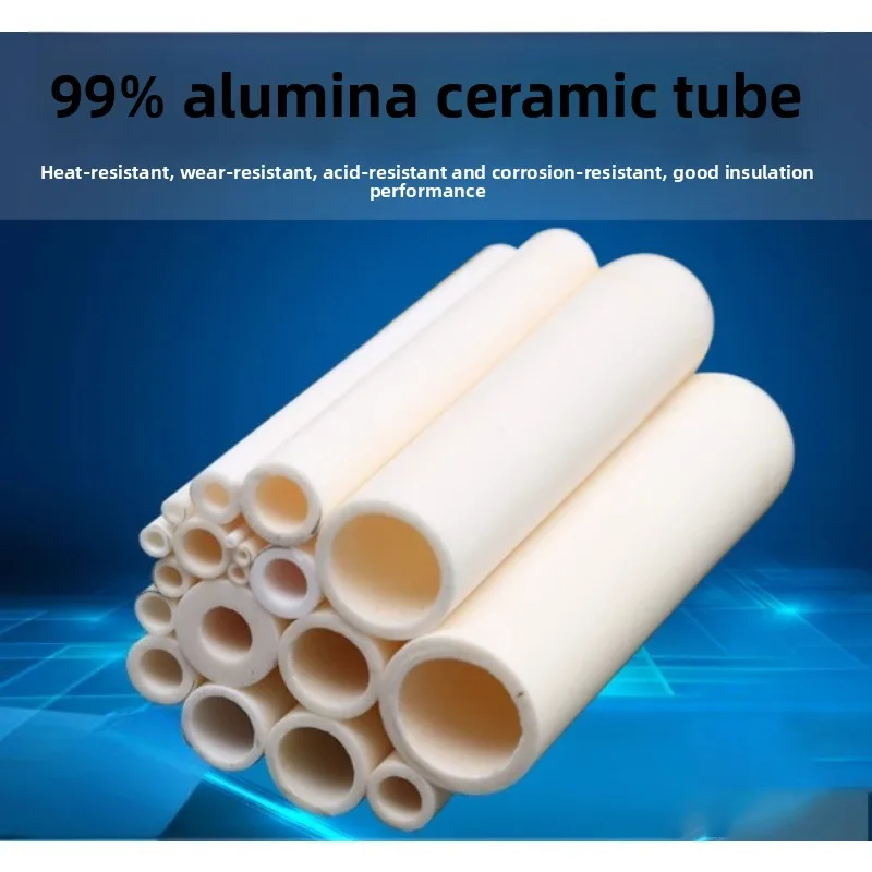 

99% Alumina Ceramic Thermocouple Tube High Temperature Corrosion Resistant Insulated Hollow Pipe