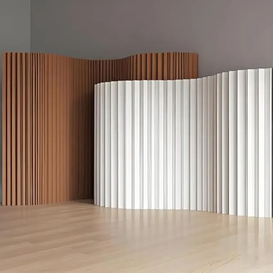 

Customizable Custom Folding Paper Room Divider, Lightweight Freestanding Privacy Screen Partition Wall for Home or Office