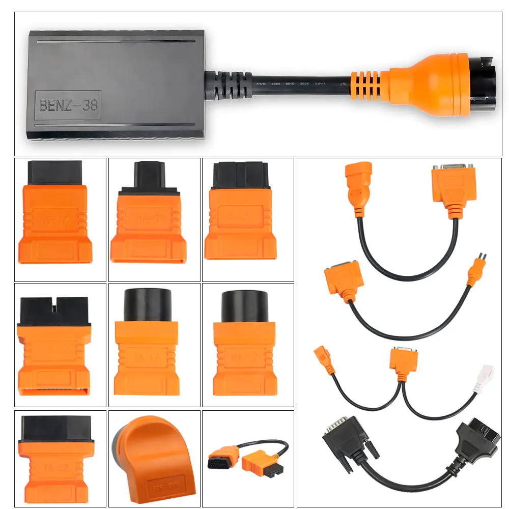 O Adapters Kit for Foxwell NT644/NT644 Pro Work on Old Vehicles Before 2000 Years