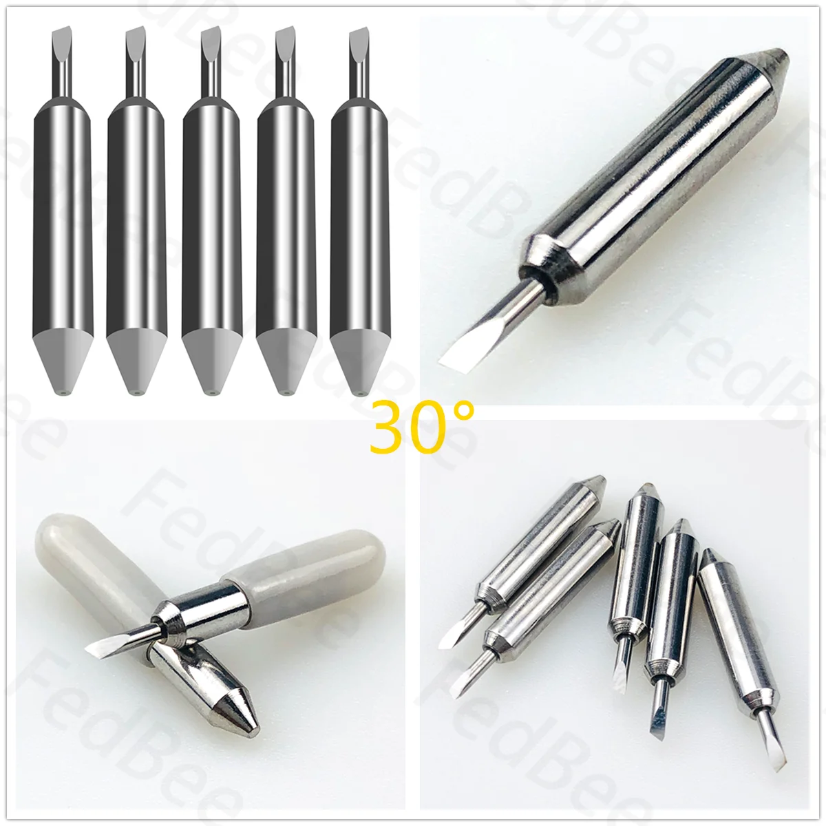 5pcs Standard Blade + 5pcs 30° Vinyl Blade + 1pcs Tool Housing for Cricut Joy Xtra