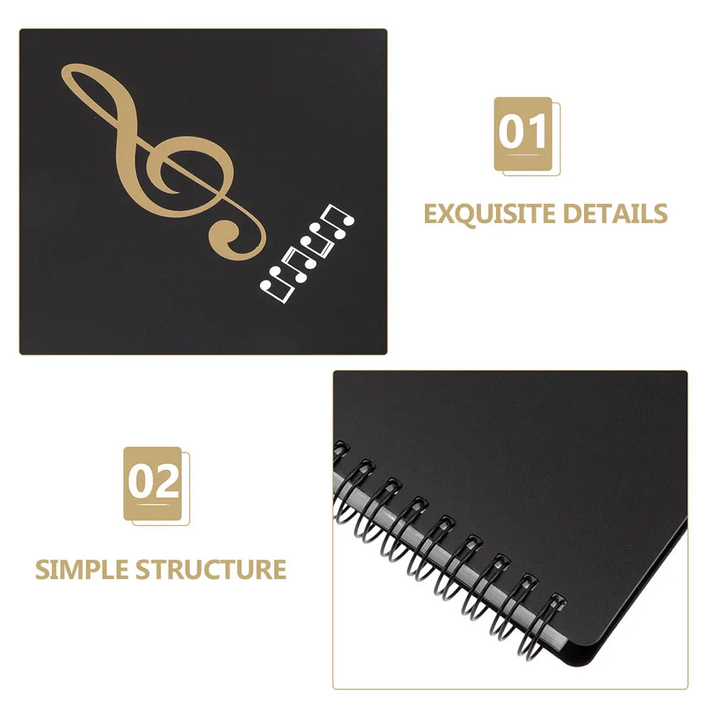 

A4 Size Music Score Folder Piano Sheet ganizer Document Holder for Students Office Plastic File Storage Music Notes