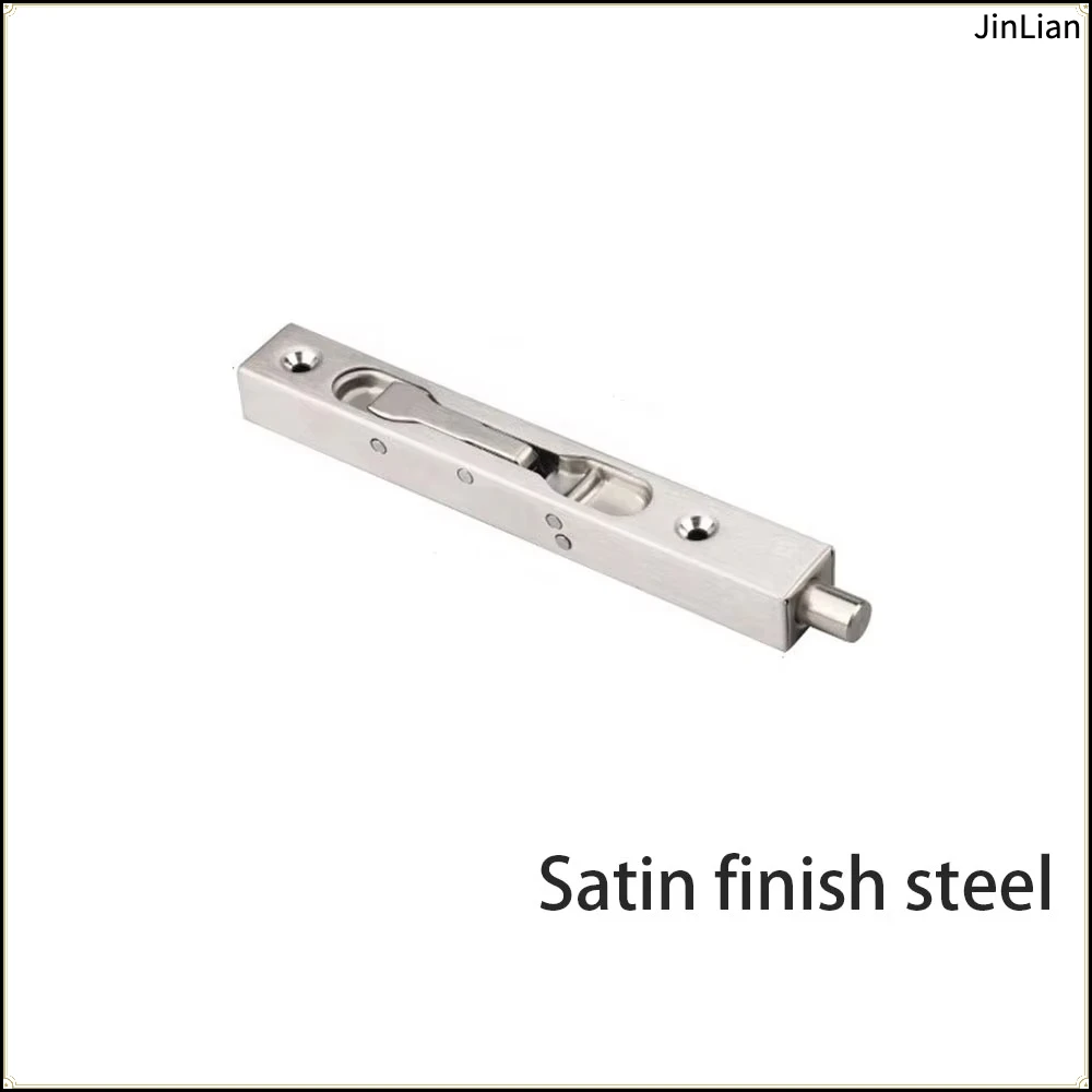 6/8/10/12 inch Stainless Steel Hidden Door Bolt Security Guard Latch Sliding Anti-Theft Door Latches Buckles Hardware