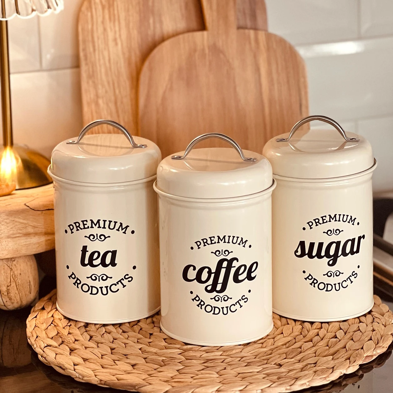 

Набор из 3-х многофункциональных контейнеров для хранения на кухне в стиле ретро с большой вместимостью, органайзеры для рабочего стола, контейнеры для хранения продуктов