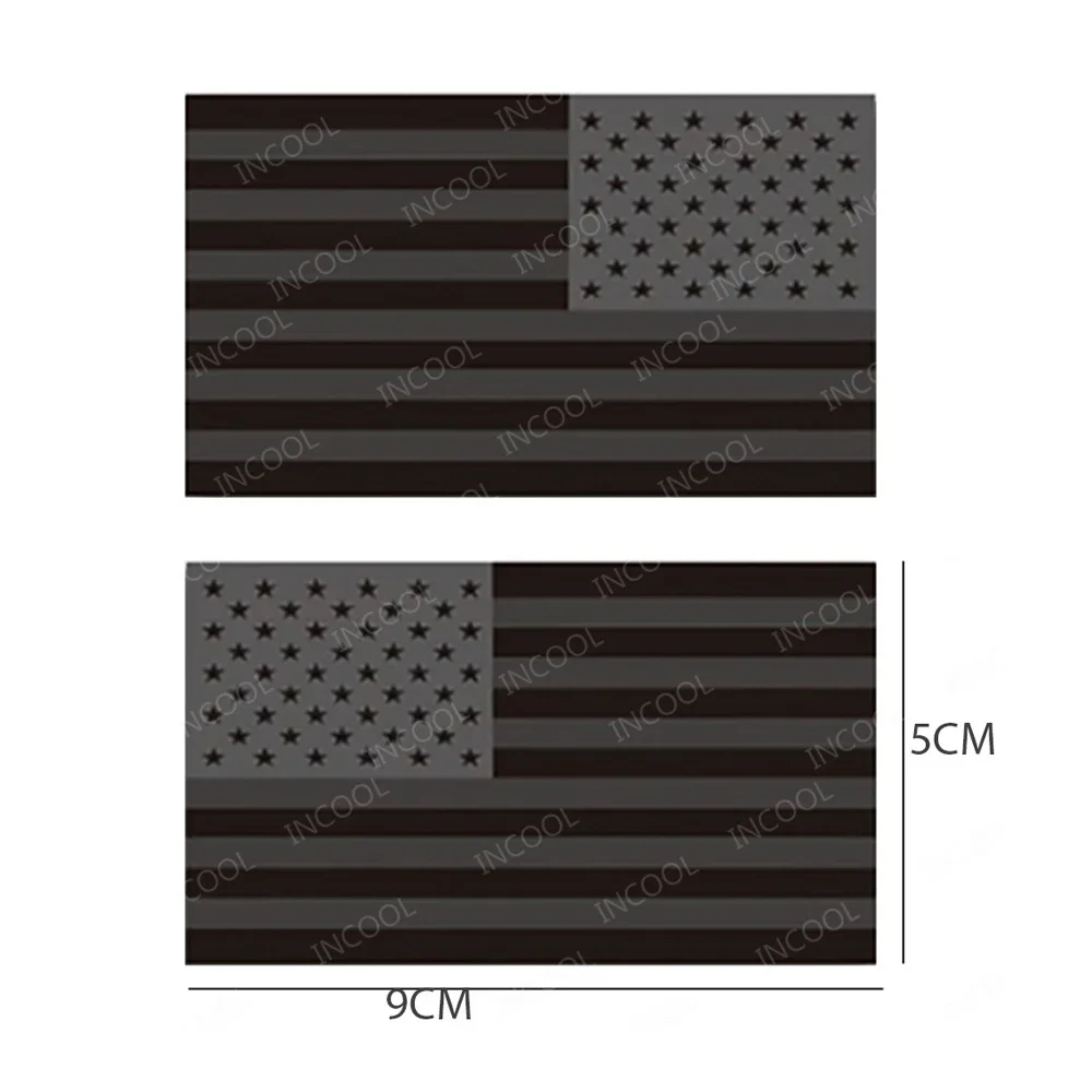 IR Reflective United States American US USA Infrared Flag Patches Appliqued Shoulder Patch For Clothing Backpack