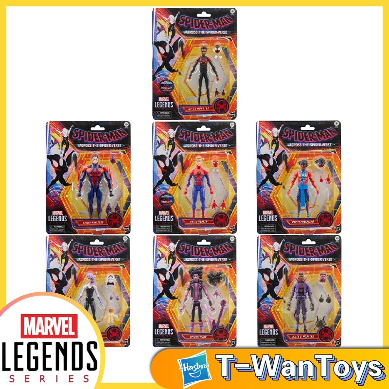 

Hasbro Marvel Legends Series Across The Spider-Verse Peter Parker /miles /gwen Etc 6-Inch Collectible Figure(Pre-Order Nov 2024)