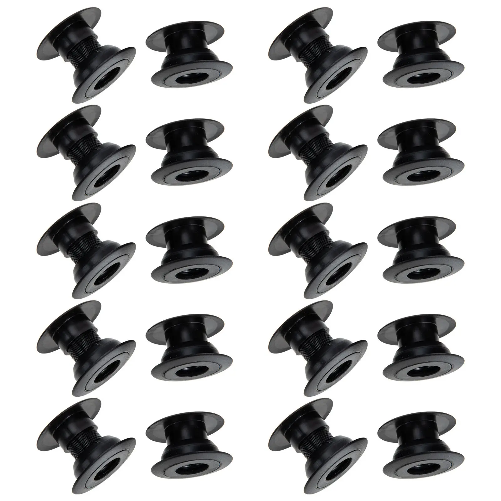 

10Pairs Football Machine Bearing Plastic Universal Table Football Shaft Bushings Threaded Design Easy Install Foosball Table